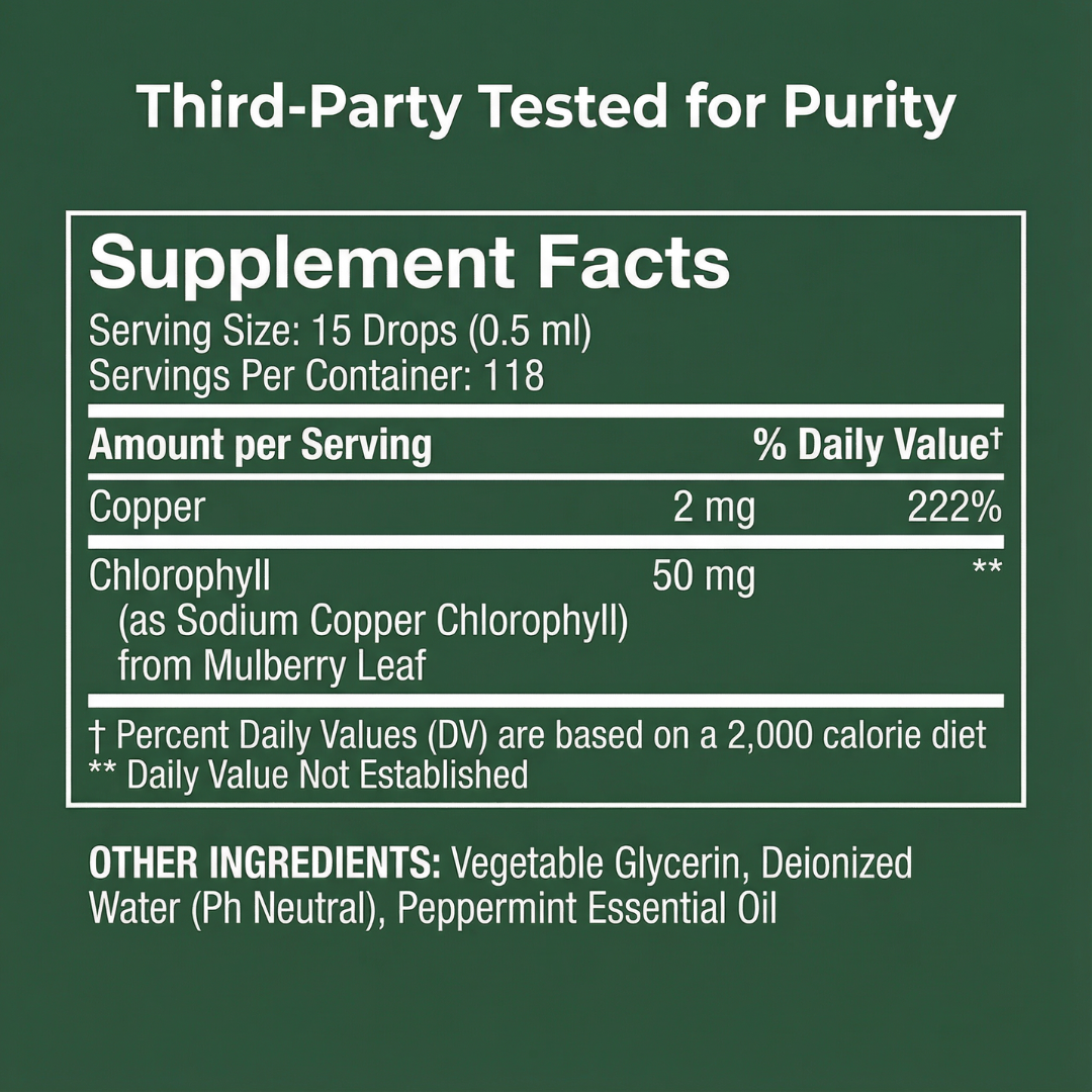 Melaris Nourishment Liquid Chlorophyll Drops
